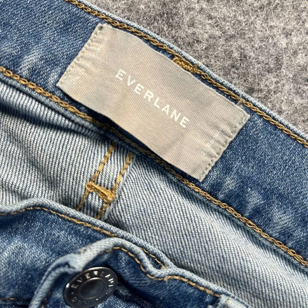 Everlane Jeans Womens Size 28 Skinny Mid Rise Light Blue Stretch Denim‎